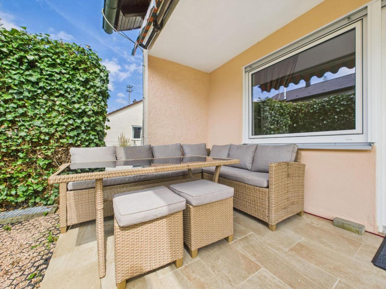 Ferienwohnung Naehe Legoland Mit Grossem Garten Und Terrasse Sontheim an der Brenz エクステリア 写真